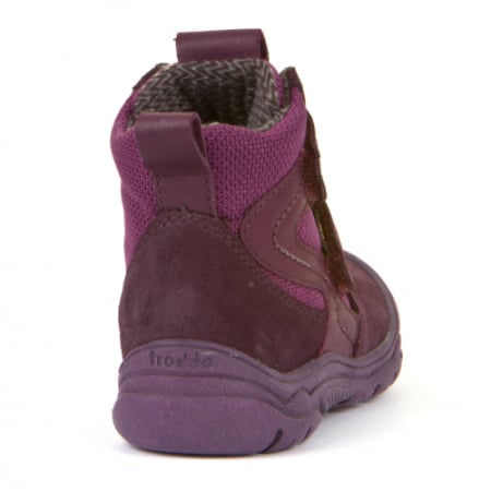 Ghete copii fete impermeabile din piele si material textil Froddo, Mov - G2110103-5 [3]