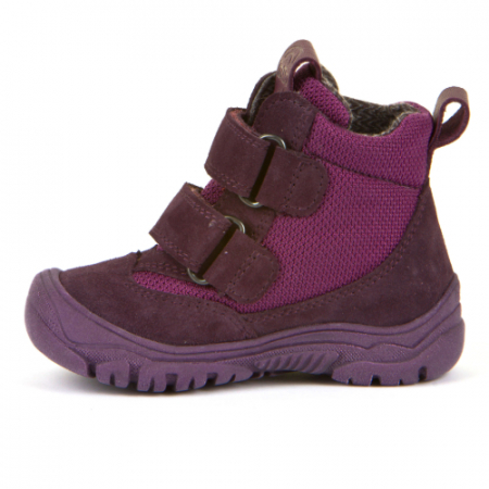 Ghete copii fete impermeabile din piele si material textil Froddo, Mov - G2110103-5 [2]