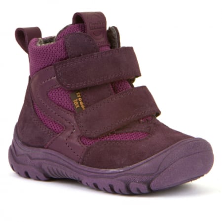 Ghete copii fete impermeabile din piele si material textil Froddo, Mov - G2110103-5 [0]
