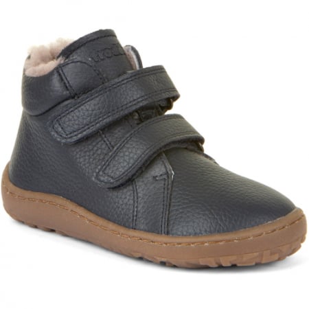 Ghete Baieti - Ghete copii baieti Barefoot din piele si imblanite Froddo, Albastru - G3110252-K
