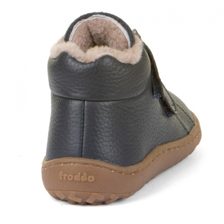 Ghete copii baieti Barefoot din piele si imblanite Froddo, Albastru - G3110252-K [4]