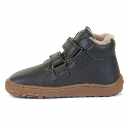 Ghete copii baieti Barefoot din piele si imblanite Froddo, Albastru - G3110252-K [2]