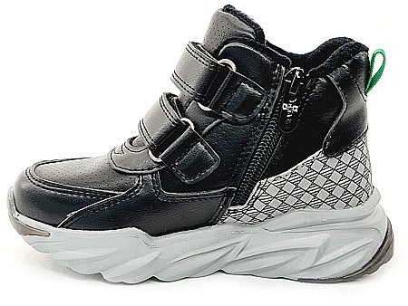 Ghete copii baieti din piele imblanite WeeStep, Negru - R058765661BK [1]