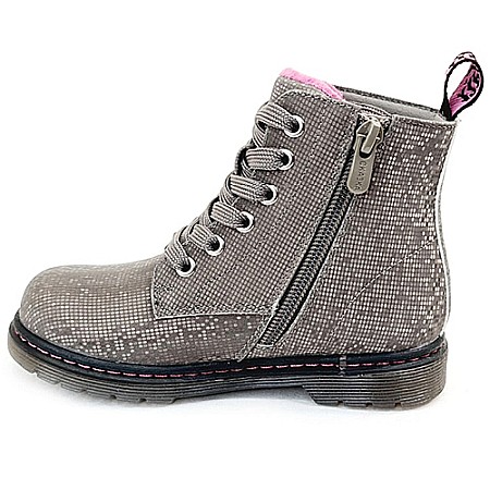 Ghete copii fete din piele imblanite WeeStep, Argintiu - R218365601 [1]