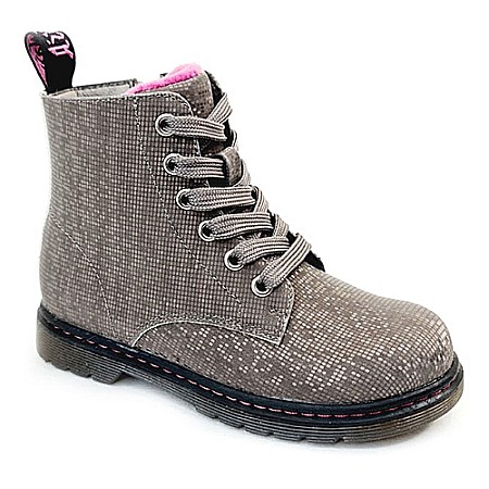 Ghete Fete - Ghete copii fete din piele imblanite WeeStep, Argintiu - R218365601