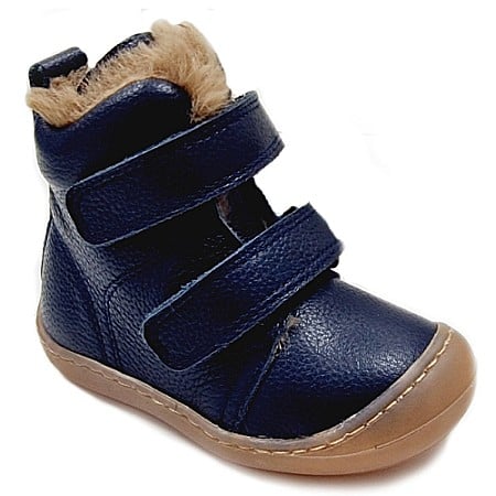 Promotii Ghete Baieti - Ghete copii baieti din piele imblanite WeeStep, Albastru - B11546 NAD