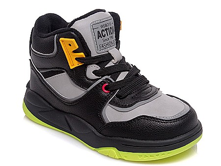 Ghete copii baieti din piele imblanite WeeStep, Gri - R006355951 GR [0]