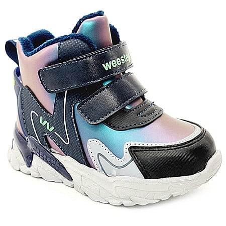 Promotii Ghete Baieti - Ghete copii baieti din piele imblanite WeeStep, Albastru - R122965141 CLB