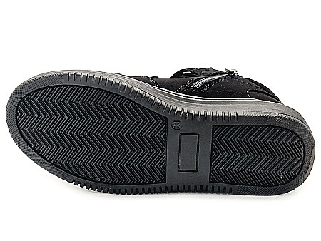 Ghete copii baieti din piele imblanite WeeStep, Negru - R299266201 BK [7]