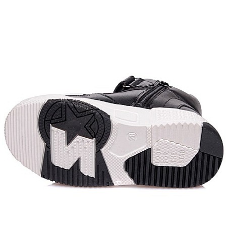 Ghete copii baieti din piele imblanite WeeStep, Negru - R567765558 BK [2]