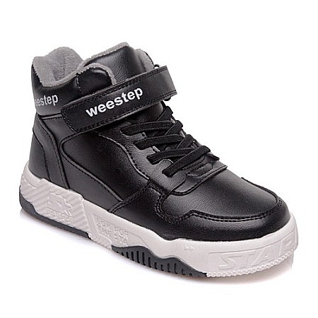 Ghete copii baieti din piele imblanite WeeStep, Negru - R567765558 BK [0]