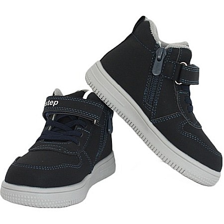 Ghete copii baieti din piele imblanite WeeStep, Albastru - R906765207 DB [3]