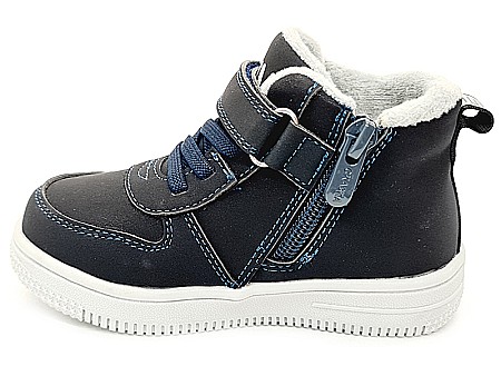 Ghete copii baieti din piele imblanite WeeStep, Albastru - R906765207 DB [7]