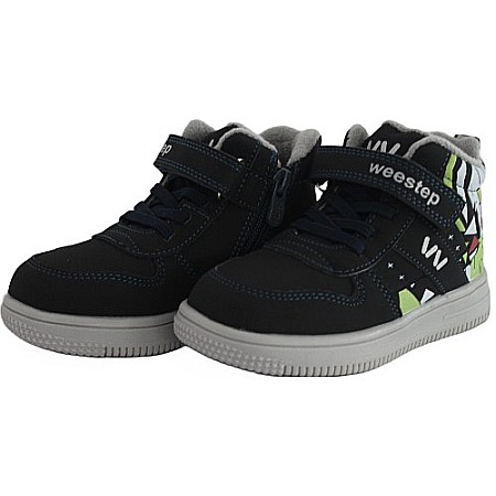 Ghete copii baieti din piele imblanite WeeStep, Albastru - R906765207 DB [2]