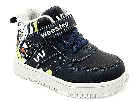 Ghete copii baieti din piele imblanite WeeStep, Albastru - R906765207 DB [0]