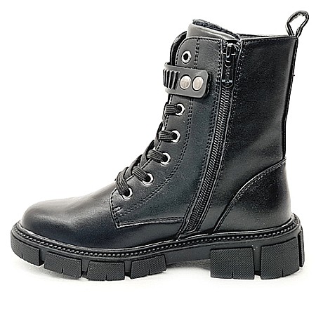 Ghete copii fete din piele imblanite WeeStep, Negru - R183966321 BK [1]