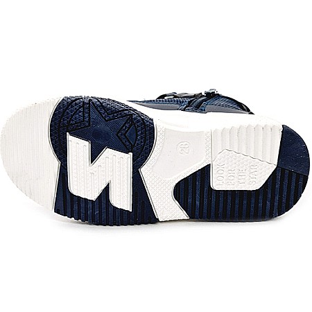 Ghete copii fete din piele imblanite WeeStep, Albastru - R567765630 DB [2]