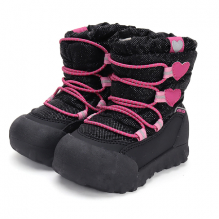 Ghete copii fete impermeabile si imblanite DD Step, Negru - P079-42468C [1]