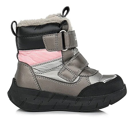 Ghete copii fete impermeabile si imblanite DD Step, Gri - F651-310B [1]