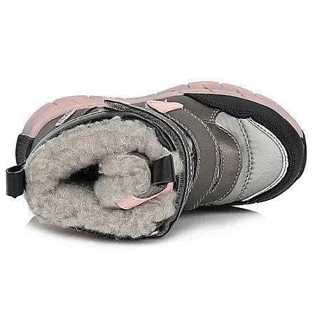 Ghete copii fete impermeabile si imblanite DD Step, Gri - F651-310B [4]