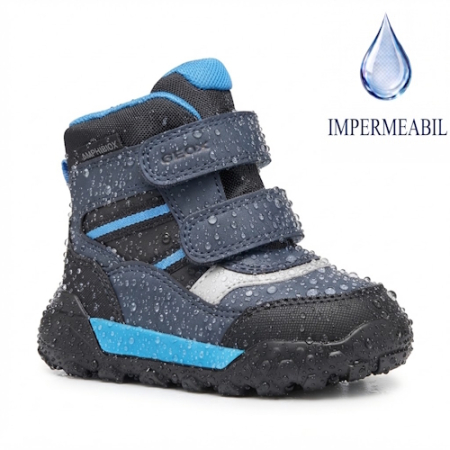 Incaltaminte Baieti - Ghete impermeabile băieți Geox Trekkyup ABX, Negru - B566LD_000ME_C0035