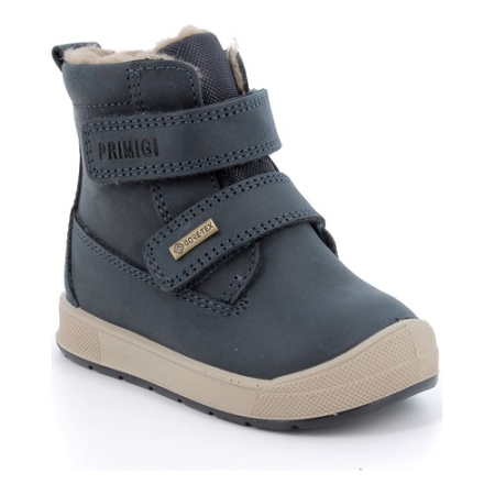 Incaltaminte Copii - Ghete Gore-Tex băieți din piele îmblănite Primigi, Albastru - 8854611