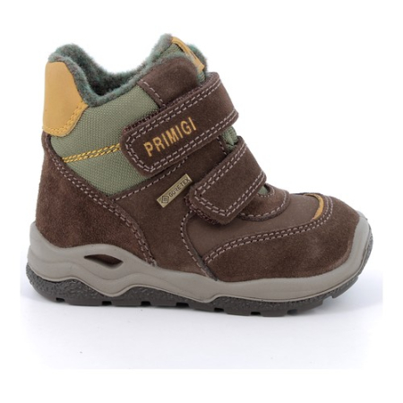 Ghete Gore-Tex băieți din piele îmblănite Primigi, Maro - 8863711 [1]