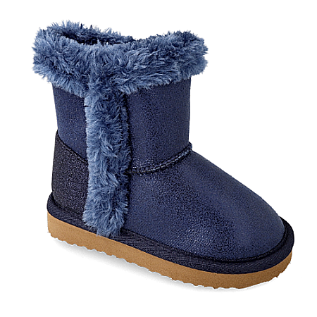Ghete UGG copii fete imblanite Garvalin, Albastru - 221840-A [1]