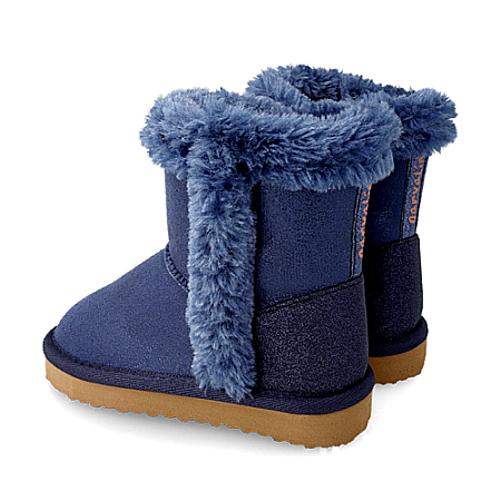 Ghete UGG copii fete imblanite Garvalin, Albastru - 221840-A [3]