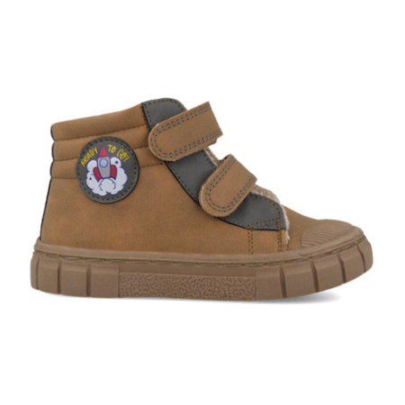 Pantofiori sport baieti - Ghete băieți îmblănite Garvalin Botin Urban, Maro - 261330-B127