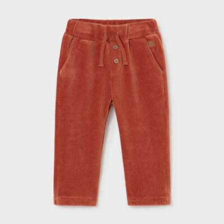 Pantaloni Baieti - Pantaloni lungi raiați băieți Mayoral, Cărămiziu - 2542-061