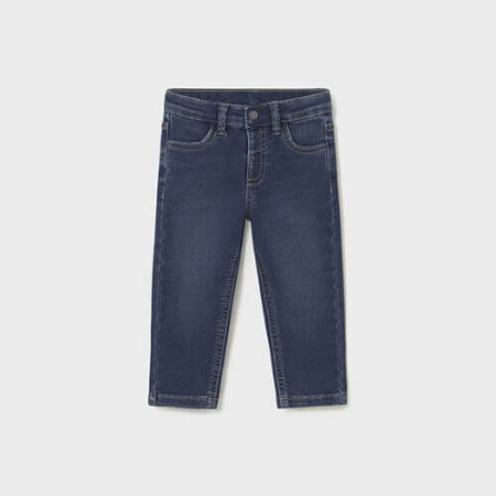 Blugi clasici lungi din bumbac pentru baieti Mayoral, Albastru - 2502-070 [2]
