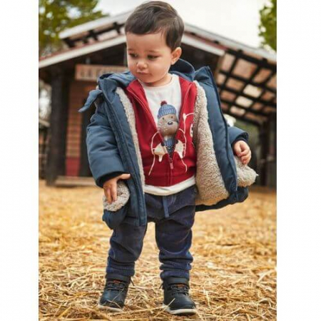 Pantaloni Baieti - Pantaloni lungi din bumbac pentru baieti Mayoral, Albastru - 2510-010