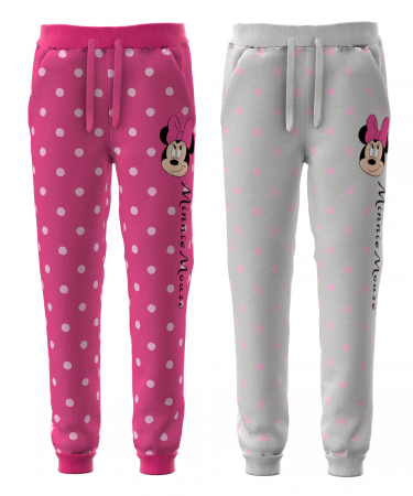 Pantaloni Fete - Pantaloni lungi pentru fete cu personaj Minnie Mouse - 52-11-9249