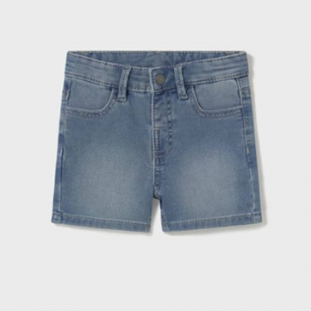 Pantaloni Baieti - Pantaloni scurti din bumbac pentru baieti Mayoral, Albastru - 1246-021