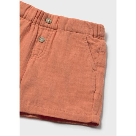 Pantaloni Baieti - Pantaloni scurti din bumbac pentru baieti Mayoral, Portocaliu - 1216-55