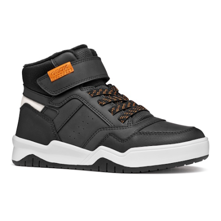 Pantofiori scoala baieti - Pantofi băieți Geox Perth, Negru - J467RA_0MEFU_C0038