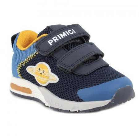 Promotii Pantofi Sport Baieti - Pantofi copii baieti cu LED din textil Primigi, Albastru - 7950511