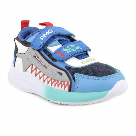 Pantofiori sport baieti - Pantofi copii baieti cu LED din textil Primigi, Albastru - 7966700