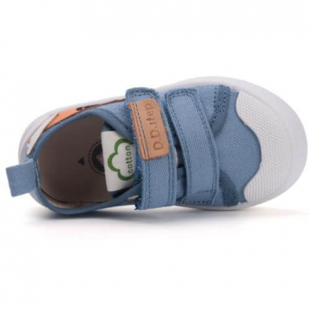 Pantofi copii baieti din canvas DD Step, Albastru - C096-52129 [4]