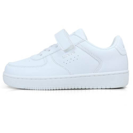 Noua Colectie Levi's - Pantofi copii baieți din material sintetic Levi's, Alb - VUNI0140S-006