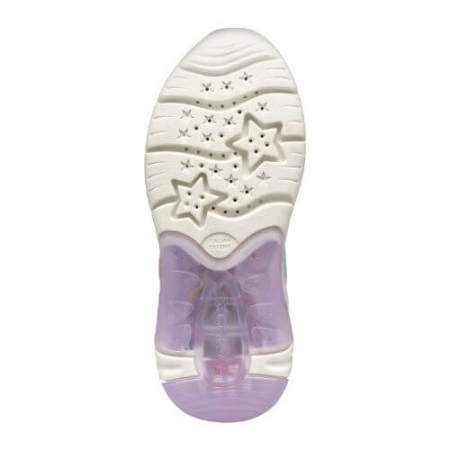 Pantofi copii fete din material sintetic si textil Geox cu LED, personaj Elsa, Roz - J55M4E_0ANKC_C8842 [6]