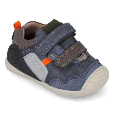 Pantofi copii baieti din piele Biomecanics, Albastru Denim - 261123-A556 [4]