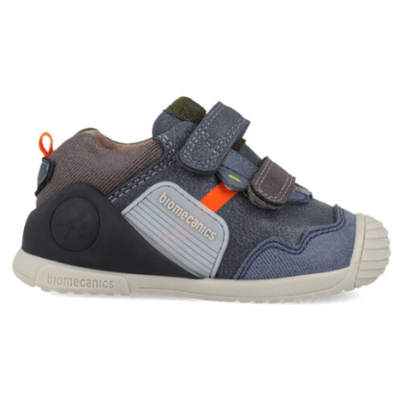 Pantofi copii baieti din piele Biomecanics, Albastru Denim - 261123-A556 [2]