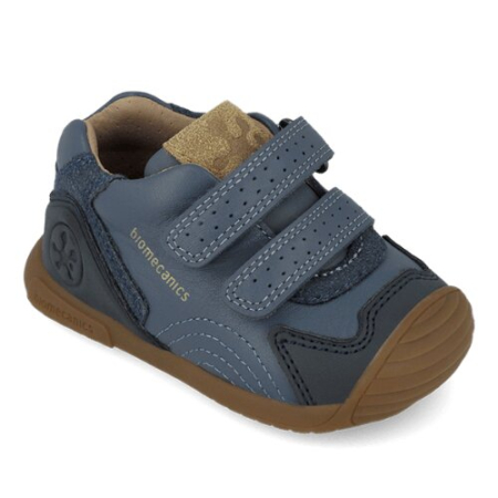 Pantofi copii din piele Biomecanics, Albastru Denim - 261126-A556 [4]