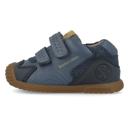 Pantofi copii din piele Biomecanics, Albastru Denim - 261126-A556 [3]