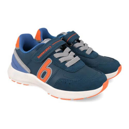 Pantofi copii din piele Biomecanics, Albastru Ocean cu Dinozaur - 261275-A089 [2]