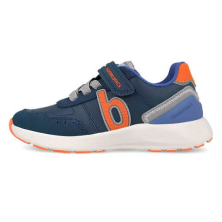 Pantofi copii din piele Biomecanics, Albastru Ocean cu Dinozaur - 261275-A089 [4]
