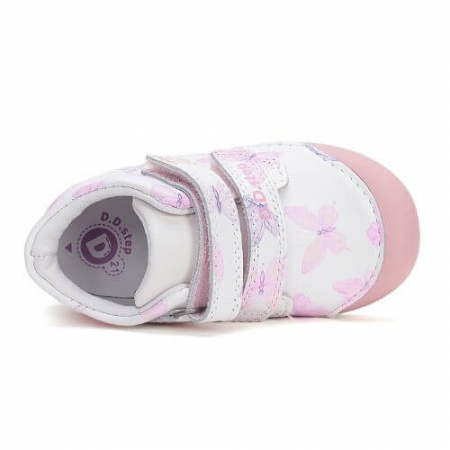Pantofi copii fete din piele DD Step, Alb - S066-51151 [3]