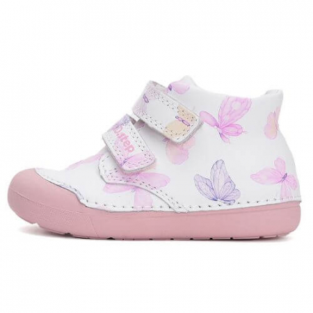 Incaltaminte Fete - Pantofi copii fete din piele DD Step, Alb - S066-51151